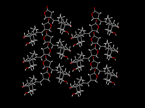 Image generated by the Mercury crystal structure visualisation software http://www.ccdc.cam.ac.uk/Solutions/CSDSystem/Pages/Mercury.aspx