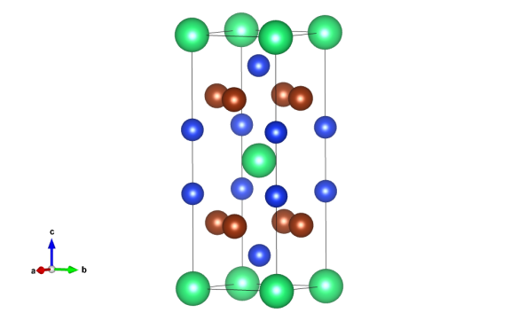 Image generated by the VESTA (Visualisation for Electronic and STructual analysis) software http://jp-minerals.org/vesta/en/