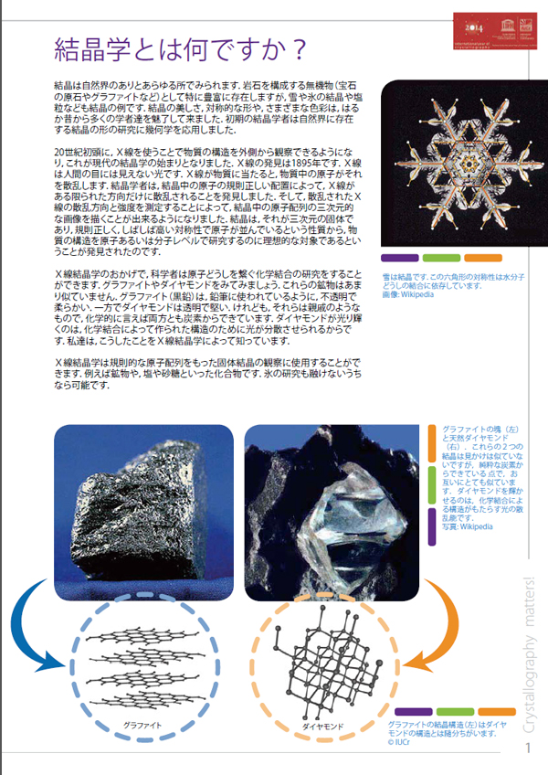 [Crystallography Matters brochure]