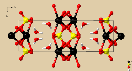 This schematic representation was generated using the Crystal and Molecular Structure Visualization software Diamond