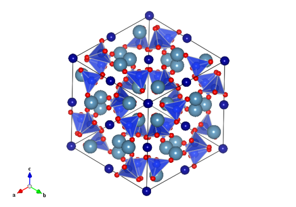 Image generated by the VESTA (Visualisation for Electronic and STructual analysis) software http://jp-minerals.org/vesta/en/