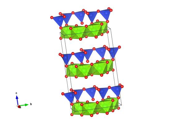 Image generated by the VESTA (Visualisation for Electronic and STructural analysis) software http://jp-minerals.org/vesta/en/ 