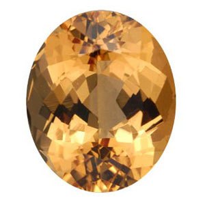 Figure 2. A gem quality Orange Topaz. Image from http://www.minerals.net/