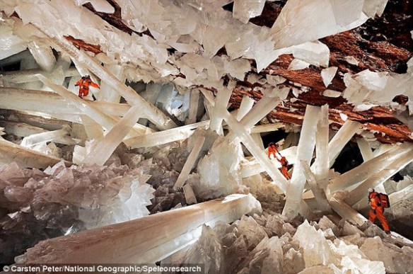 The great crystal cavern of Naica mines.