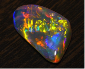 Figure 1. A fire opal from http://www.minerals.dmitre.sa.gov.au/