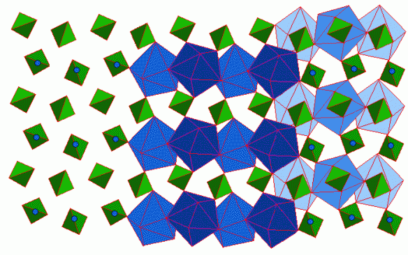 The Corcoite structure, drawn by Steven Dutch. Lots more views of this structure here http://www.uwgb.edu/DutchS/Petrology/CrocoiteStructure.HTM